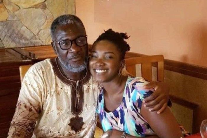 Ebony Reigns with her father Nana Opoku Kwarteng