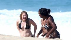 Orange Is The New Black stars bonding on the beach in Sao Paulo, Brazil hours before the kick off of the series' third season