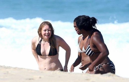 Orange Is The New Black stars bonding on the beach in Sao Paulo, Brazil hours before the kick off of the series' third season