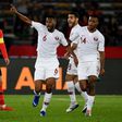 Abdelaziz Hatim celebrates his goal that earned Qatar a shock victory over South Korea
