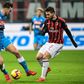 Fabian Ruiz (L) was sent off in injury time as Napoli were held 0-0 by AC Milan