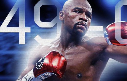 Floyd Mayweather wins