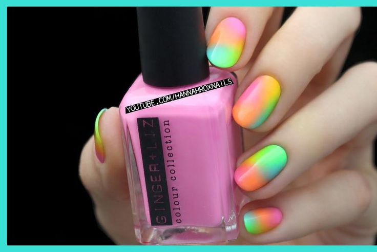 Easy neon nail art
