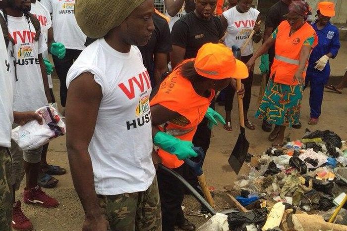 VVIP clean up exercise day in Koforidua