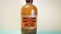 A bottle of acid