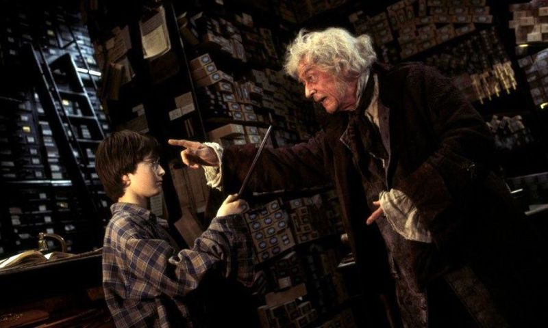 John Hurt as Garrick Ollivander in Harry Potter