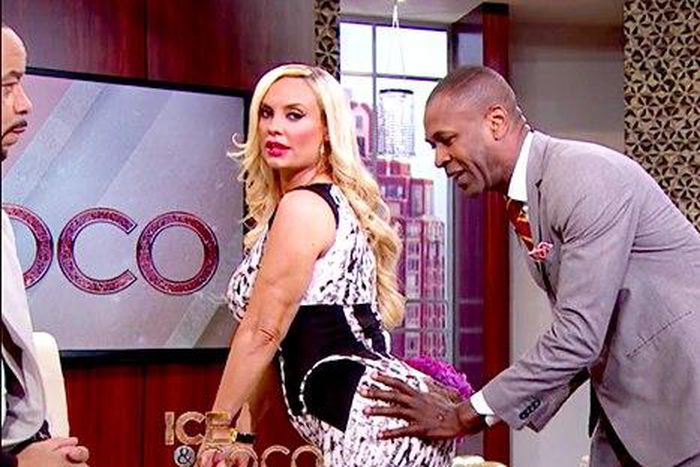 Coco Austin's butt tested on 'Ice & Coo' TV show