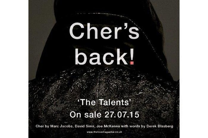 Cher's head covers Love Magazine