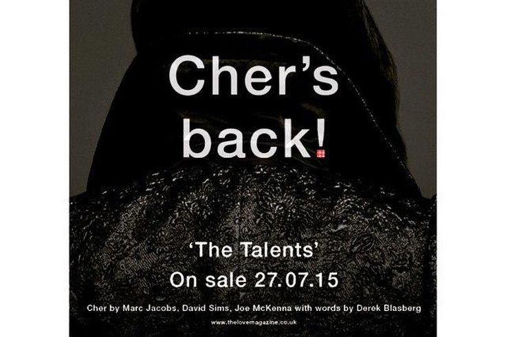 Cher's head covers Love Magazine