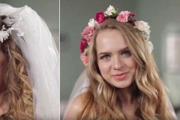 Wedding hairstyles then and now