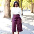 Culottes could be paired with long sleeve top tucked firmly into the fitted bottom