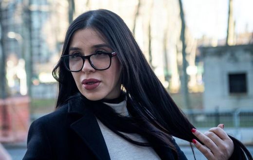 The wife of Joaquin "El Chapo" Guzman, Emma Coronel, arrives at the US Federal Courthouse in Brooklyn January 9, 2019 in New York