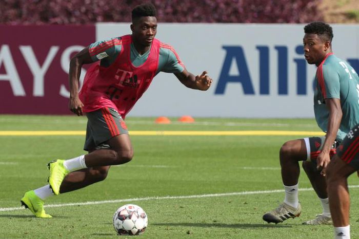 Canadian wunderkind Alphonso Davies, 18, is getting used to training with Bayern Munich after linking up with the defending Bundesliga champions at their training camp in Doha.
