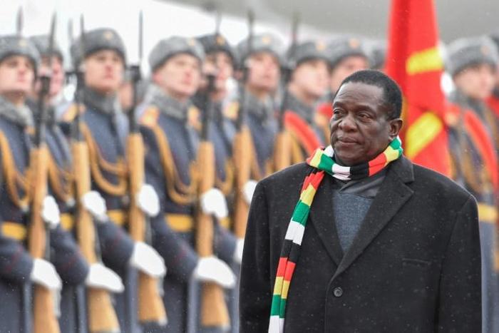 Zimbabwean President Emmerson Mnangagwa returned home on Tuesday