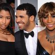 Nicki Minaj, Drake and Serena Williams