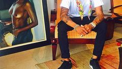 Wizkid shows off art collection