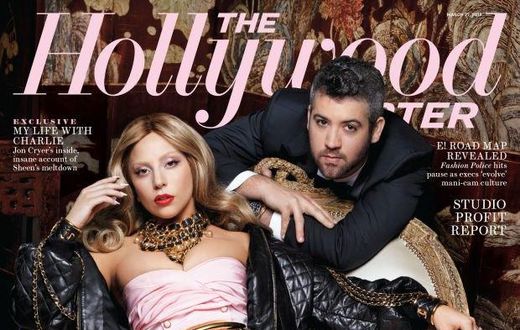 Lady Gaga and stylist Brandon Maxwell cover The Hollywood Reporter
