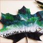 Artist turns fallen and dead leaves into beautiful art work