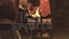 Drake and Serena Williams kissing