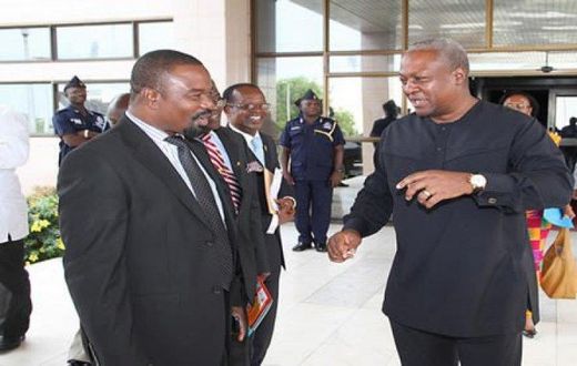 Dr. Vladimir Antwi-Danso with President Mahama