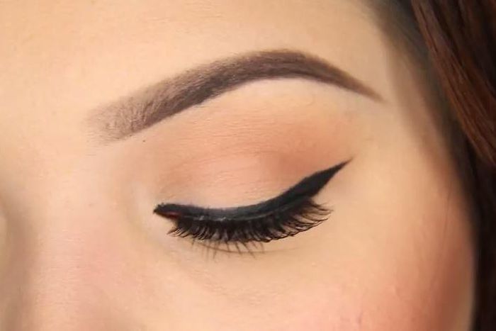 Winged eyeliner is a classic look