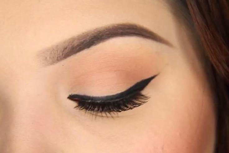 Winged eyeliner is a classic look
