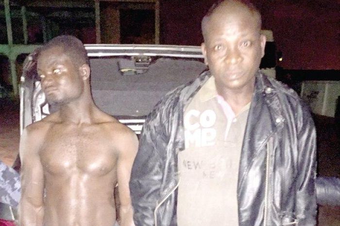 From left: Nicholas Kwawu and Bernard Nyarko