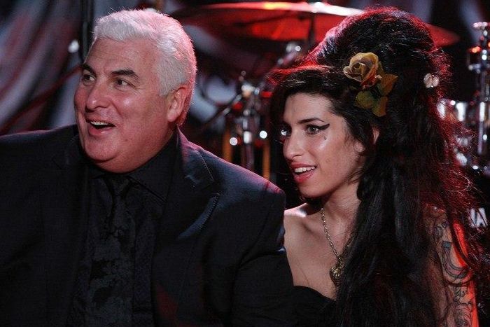 Amy Winehouse and her father, Mitch, in 2008