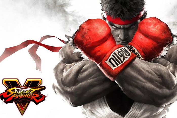 A Street Fighter V poster.