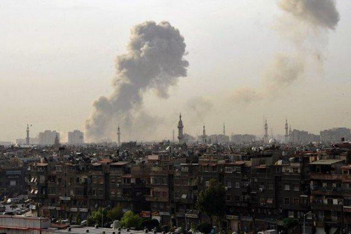 Syrian warplanes bomb group near Hasaka