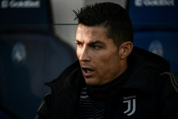 Juventus' Portuguese forward Cristiano Ronaldo, pictured in December 2018, vehemently denies the allegations and has been backed by his club