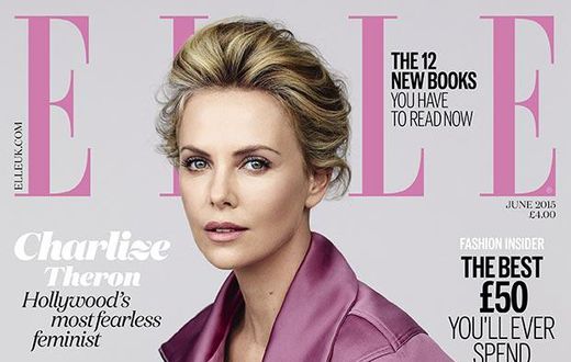 Charlize Theron covers Elle UK June 2015