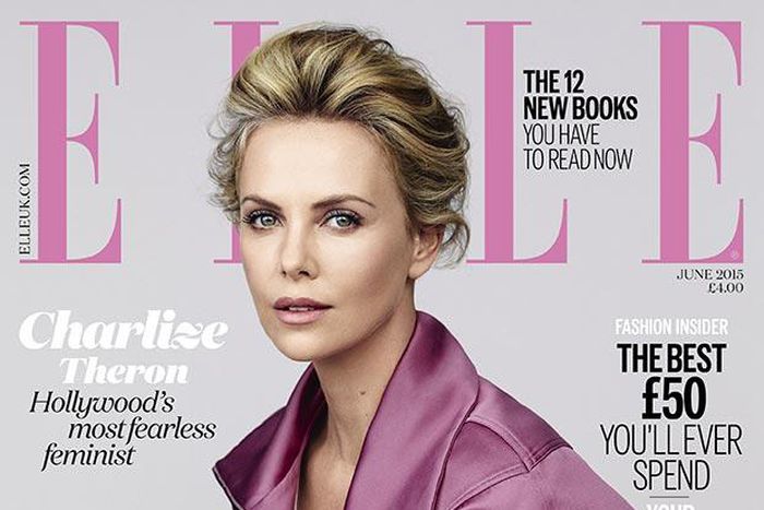 Charlize Theron covers Elle UK June 2015