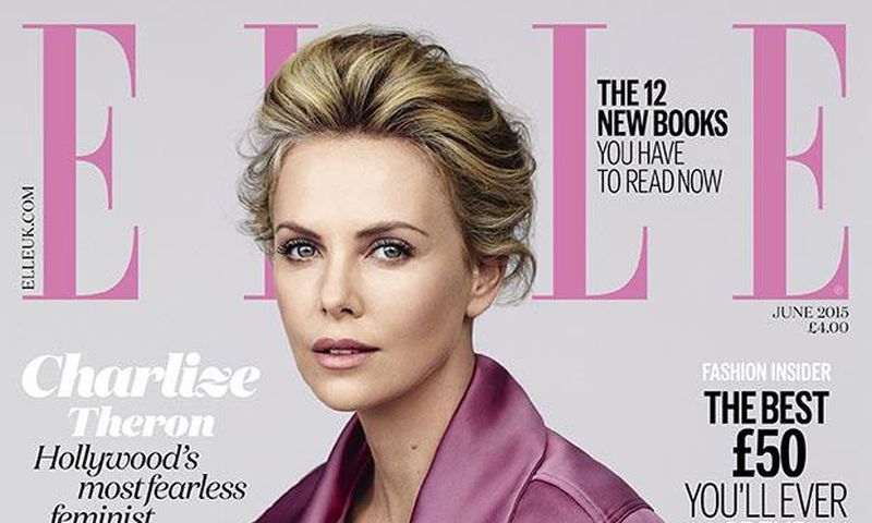 Charlize Theron covers Elle UK June 2015