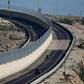 Cars drive along Route 4370 near Jerusalem on January 10, 2019