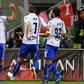 Sampdoria's Italian forward Fabio Quagliarella (L) has scored in 11 consecutive Serie A games