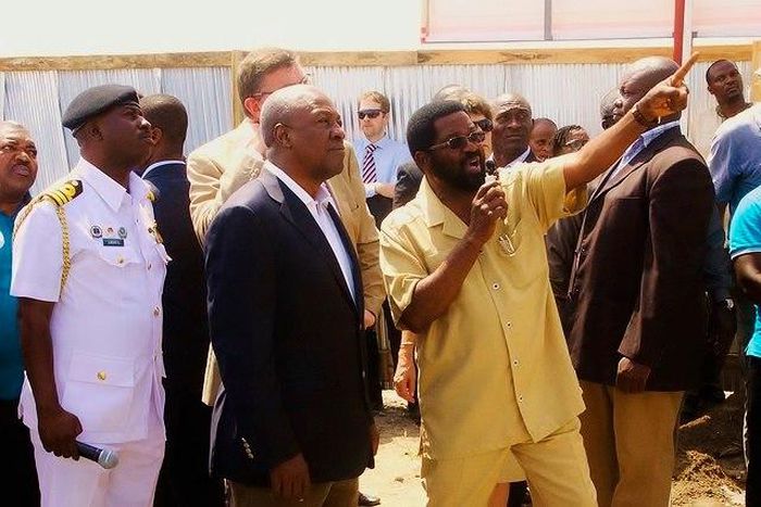 President John Mahama with Alfred Oko Vanderpuije