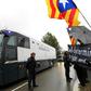 Catalan separatist leaders were transferred by bus to Madrid for their trial this month