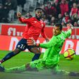 Jonathan Bamba beat Nice goalkeeper Walter Benitez to put Lille three goals up