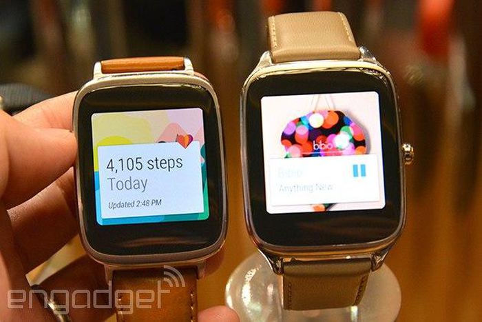 The old ZenWatch and the new ZenWatch 2