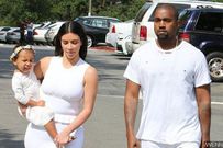 Kim Kardashian, North and Kanye West spotted at the Disneyland for the celebration of North's second birthday