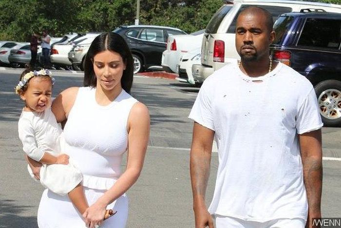 Kim Kardashian, North and Kanye West spotted at the Disneyland for the celebration of North's second birthday