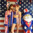 Miley Cyrus and her assistant, Cheyne Thomas celebrating America's Independence
