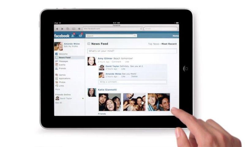 Safari Browser on iPad
