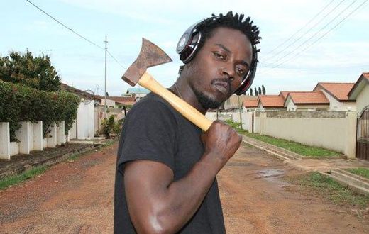 Kwaw Kese with an axe