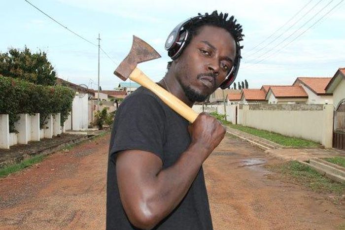 Kwaw Kese with an axe