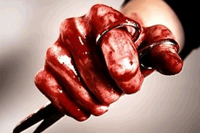 Murder with scissors