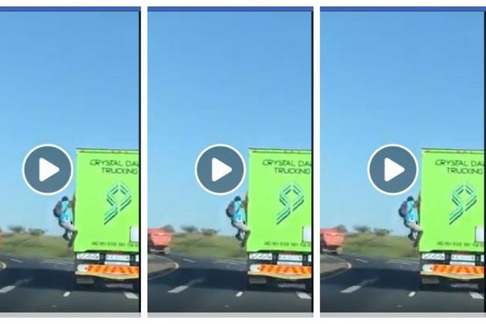 See how daring thief broke into a moving car to rob (Video)