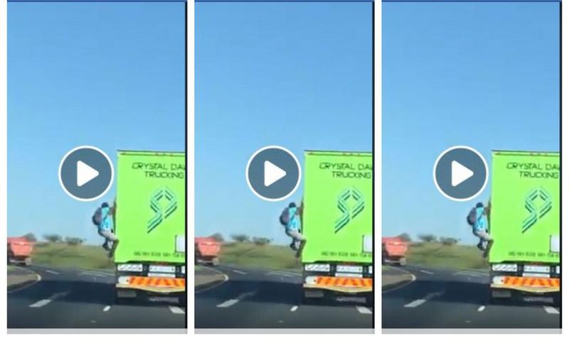 See how daring thief broke into a moving car to rob (Video)