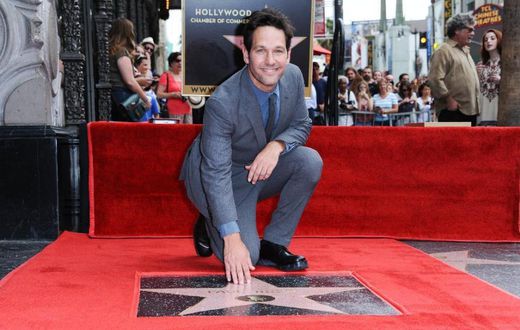 Paul Rudd received a star on the Hollywood Walk of Fame in front of the historic El Capitan Theatreon.